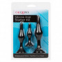 plug anale con ventosa in silicone tappo anal butt dilatatore fallo nero morbido