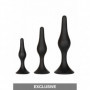 plug anale con ventosa in silicone tappo anal butt dilatatore fallo nero morbido