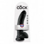 fallo realistico con ventosa dildo in gomma nero stimolante anale e vaginale