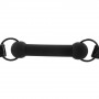 ball gag costrittivo bondage morso nero in silicone con cinturino regolabile