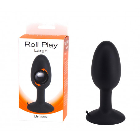 plug anale con ventosa dilatatore anal butt nero in silicone morbido tappo