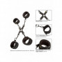 kit 4 manette e cavilgliere bondage sexy costrittivo regolabili sadomaso bdsm