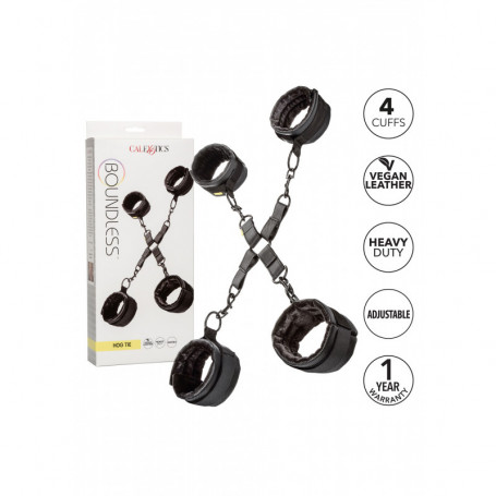 kit 4 manette e cavilgliere bondage sexy costrittivo regolabili sadomaso bdsm