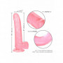 fallo realistico dildo stimolante anale e vaginale con ventosa e testicoli
