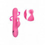 Vibratore doppio vaginale clitoride dildo rabbit fallo vibrante in silicone real