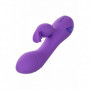 Vibratore doppio dildo liscio vaginale rabbit stimola clitoride fallo vibrante