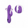 Vibratore doppio dildo liscio vaginale rabbit stimola clitoride fallo vibrante