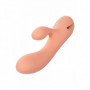 Vibratore vaginale rabbit doppio dildo fallo liscio vibrante stimola clitoride