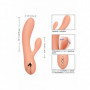 Vibratore vaginale rabbit doppio dildo fallo liscio vibrante stimola clitoride