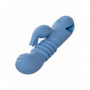 Vibratore doppio vaginale clitoride dildo rabbit fallo liscio vibrante morbido