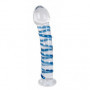 Fallo in vetro piccolo pene finto vaginale anale glass mini dildo trasparente