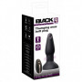 Plug anale dilatatore vibrante in silicone anal butt vibratore black con ventosa