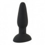 Plug anale dilatatore vibrante in silicone anal butt vibratore black con ventosa