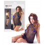 Mini abito donna nero trasparente sexy lingerie erotica babydoll intimo sensuale