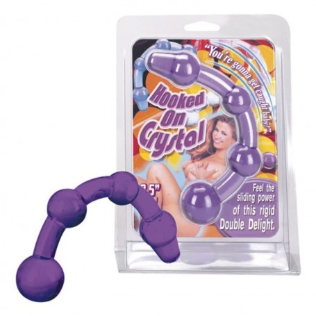 Fallo anale dildo in vetro pirex plug anal butt hooked on crystal