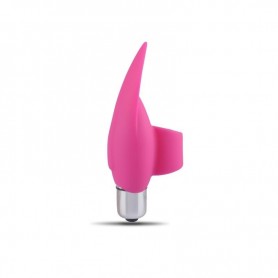 stimolatore clitoride vibratore vaginale in silicone mini fallo vibrante sex toys rosa fan vane