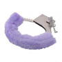 Manette con pelliccia sintetica bondage cuffs fetish costrittivo purple