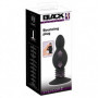 Plug anale in silicone nero con ventosa diltatore fallo dildo liscio anal butt