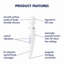 Vibratore in silicone Wand-er Woman massaggiatore stimolante vibrante vaginale