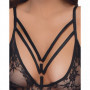 Body sexy in pizzo nero aperto regolabile intimo donna lingerie sexy scollato