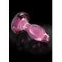 plug anale vaginale dilatatore in vetro glass con ventosa mini dildo liscio sexy