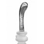 fallo in vetro glass trasparente con ventosa in silicone dildo vaginale anale