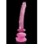 fallo realistico in vetro glass dildo con ventosa silicone pene vaginale anale