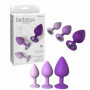 kit plug anale in silicone dildo liscio con pietra set dilatatore butt morbido