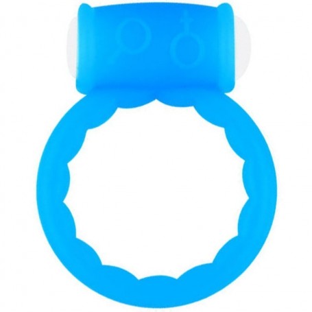 Anello fallico vibrante fluo cock ring vibrating blu