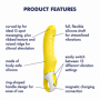 Vibratore vaginale in silicone morbido dildo vibrante clitoride Yummy Sunshine