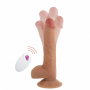 vibratore con ventosa in silicone morbido dildo vaginale anale fallo realistico