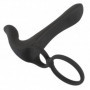 Vibratore con anello fallico dildo vibrante vaginale anale stimolatore clitoride