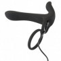 Vibratore con anello fallico dildo vibrante vaginale anale stimolatore clitoride