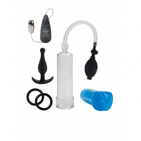 Set masturbatore maschile vagina finta plug per prostata pompa e anelli per pene