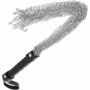 Accessorio per giochi erotici fetish sadomaso frustino con catenelle in metallo