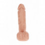 Dildo maxi vaginale anale fallo grosso con testicoli e ventosa pene finto reale