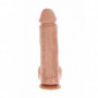 Dildo maxi vaginale anale fallo grosso con testicoli e ventosa pene finto reale