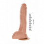 Dildo ENORME vaginale anale fallo realistico pene finto con testicoli e ventosa