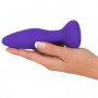 Vibratore anale stimolatore in silicone dildo plug liscio dilatatore vibrante