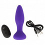 Vibratore anale stimolatore in silicone dildo plug liscio dilatatore vibrante