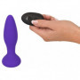 Vibratore anale stimolatore in silicone dildo plug liscio dilatatore vibrante