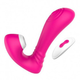 Vibratore in silicone doppio stimolatore vibrante vaginale succhia clitoride