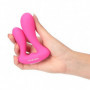 Vibratore vaginale in silicone morbido doppio stimolatore vibrante clitoride