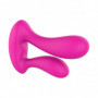 Vibratore vaginale in silicone morbido doppio stimolatore vibrante clitoride