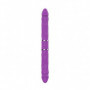 Vibratore doppio in silicone realistico dildo vibrante vaginale anale fallo sex