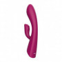 Vibratore rabbit doppio dildo vibrante vaginale clitoride in silicone realistico