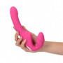 Vibratore indossabile doppio dildo vibrante anale vaginale fallo plug strap on