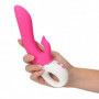 Vibratore rabbit in silicone reale dildo vibrante vaginale con succhia clitoride