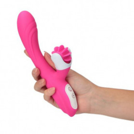 Vibratore rabbit dildo vibrante in silicone vaginale lingua stimolante clitoride