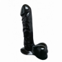 Fallo vaginale anale realistico dildo con ventosa nero pene finto morbido black